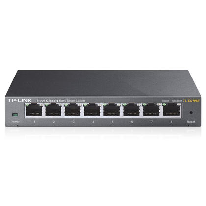 [NET-SW001G] TP-Link 8 Port Gigabit Easy Smart Switch TL-SG108E 