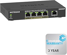 [NET-SW010F1] Netgear 5 Port PoE Gigabit Switch 55W 10/100/1000