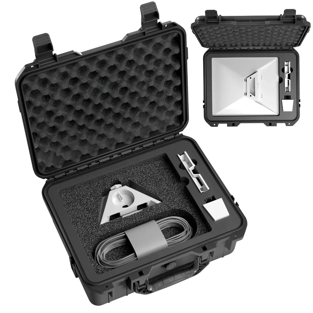 Starlink Mini Case- IP67 Waterproof Starlink Mini Hard Case with Portable Strap- Precision Cut Foam for Starlink Satellite Dish and Accessories- Storage Bag for Travel Outdoor Camping Hiking