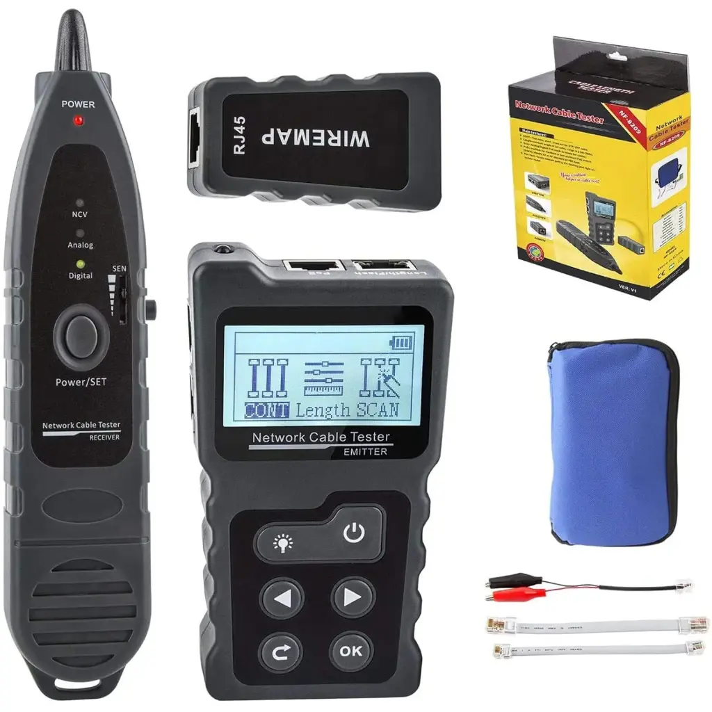 Noyafa NF-8209 Network Cable Tester with POE & NCV for Cat5/6 Wire Tracer
