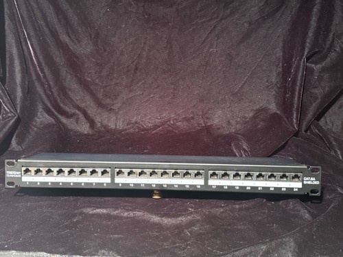 Patch Panel Cat6A 24 Port Shielded rackmount or wallmount