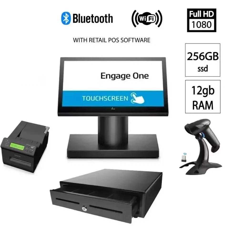 [SYS-HPPOS-04] Pos:HP Engage One Pro 14'' i3 16gb,512GB SSD incl pos printer