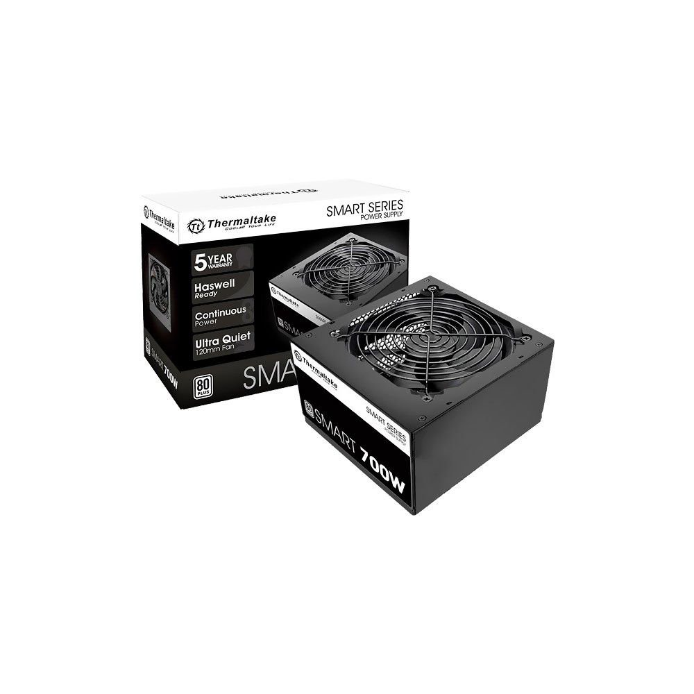 Fonte Gamer Thermaltake Smart Series 700W 80 Plus White PFC - PS-SPD-0700NPCWBZ-W