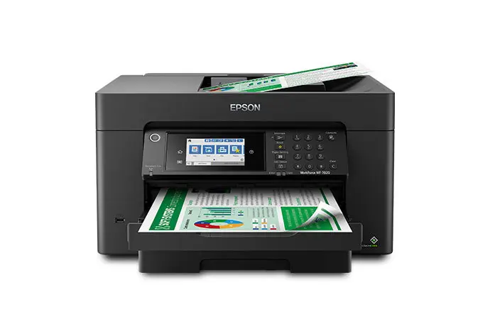 Epson A3 Workforce Pro WF-7820 Wireless AIO Printer (cartridge 812)