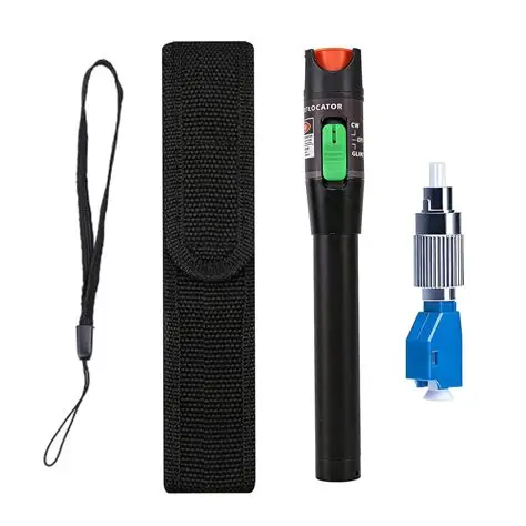 Fiber Visual Fault Locator with FC/LC Adapter Kit , VFL Include Single Mode 9/125um FC Male to LC Female Connector