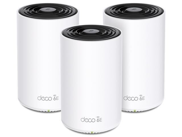 TP-Link Deco XE75(3-pack) AXE5400 Tri-Band Mesh WiFi 6E System White up tp 7200sq ft /25x29m