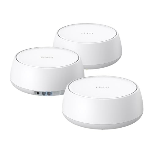 TP-Link Deco BE23 Dual-Band BE3600 WiFi 7 Mesh Wi-Fi System | 4-Stream 3.6 Gbps, 160 Mhz | Covers up to 6,500 Sq.Ft | 2× 2.5G Ports Wired