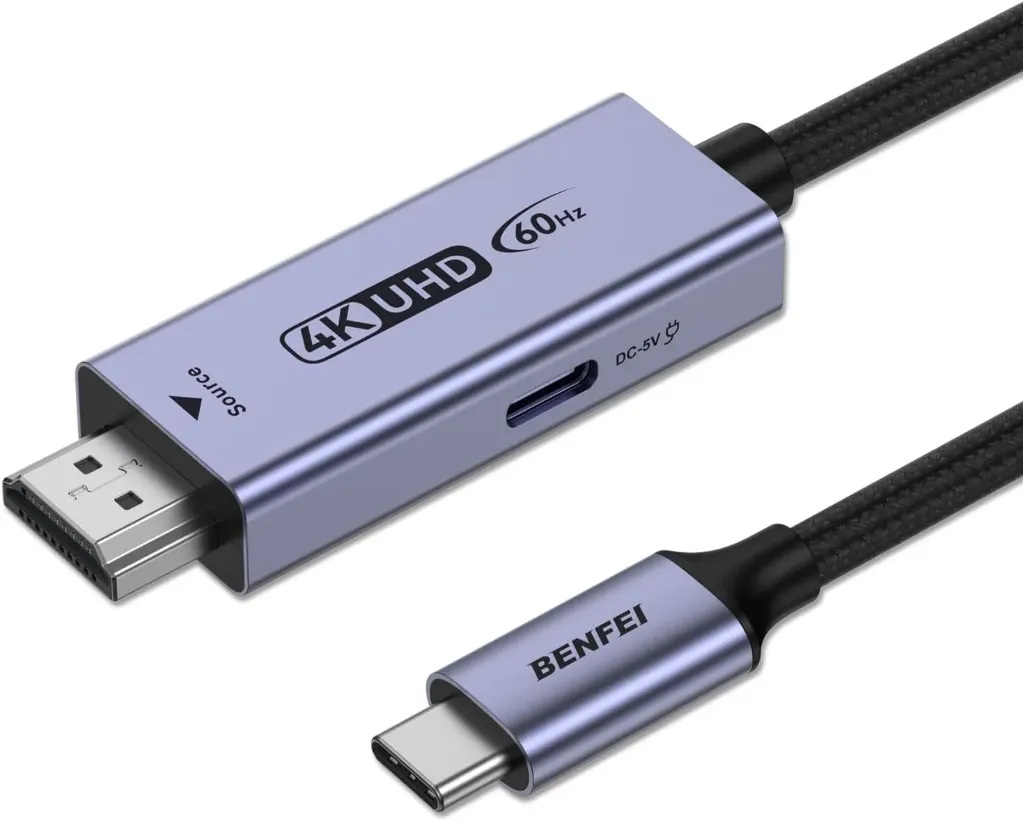 Benfei HDMI male to USB-C male Video Cable 6ft 4K@60Hz