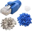 Cable Matters 50-Pack RJ45 Shielded Modular Plugs with Strain Relief Boots
