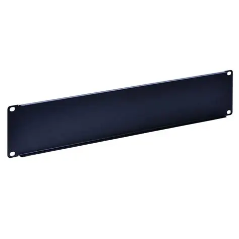 RackPath 2U Blank Panel Rack Mount Spacer Filler Panel 19" Black Rack Blanking Blind Panel for Server Network Rack Enclosure Or Cabinet